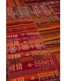 Patchwork Kilim Red 198x302