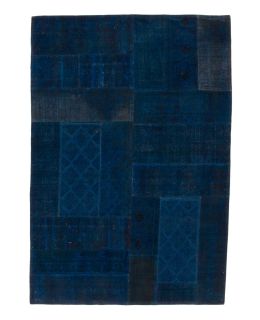 Patchwork Carpet Blue 208x302