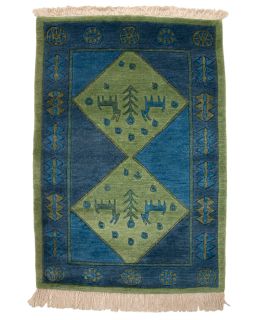 Bhutan Design Blue 80x125