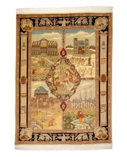 Bargi Mattor Ull Tabriz Figural Multi 147x200 ba_114763.jpg
