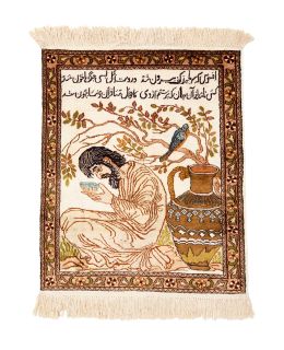 Kashmir Silk White 65x77