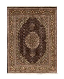 Bargi.se Tabriz Dark Blue 154x205 ull silke matta orient ba_215606.jpg