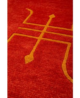 Bhutan Design Red 80x125