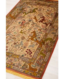 Bargi Mattor Ghom Silk Gold 130x200 ba_286020-1.jpg