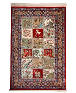 Ghom Silk Multi 102x152