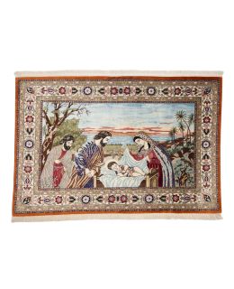 Bargi.se Ghom Silk Figural Multi 92x138 silke matta oriental ba_286285.jpg