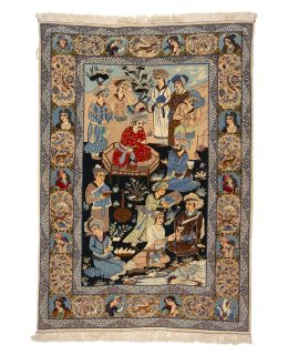 Bargi.se Isfahan Figural Multi 108x153 ull silke matta oriental ba_286304.jpg
