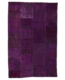 Patchwork Carpet Purple 250x350