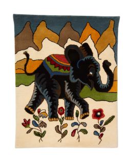 Elephant in Flowers Multi 80x105