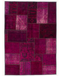 Patchwork Carpet Purple 170x230