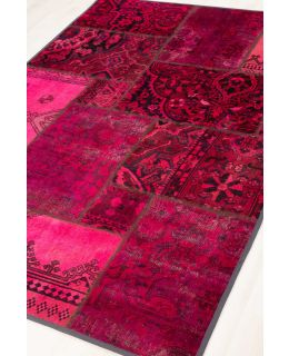 Patchwork Carpet Purple 167x242