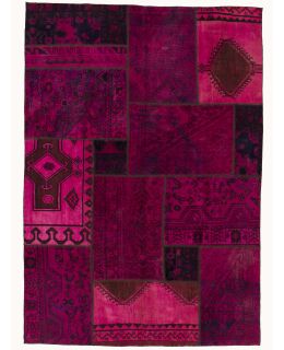 Patchwork Carpet Purple 170x230