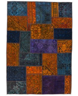 Patchwork Carpet Orange 170x230