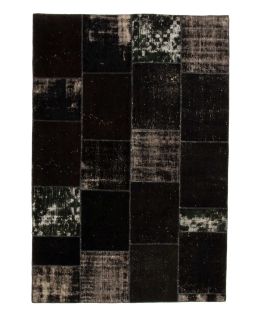 Patchwork Carpet Black 207x307