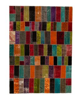 Patchwork Carpet Multi 254x350