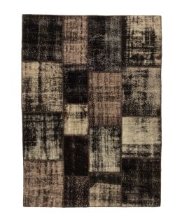 Patchwork Carpet Black 165x231