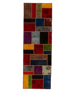Patchwork Carpet Multi 82x250