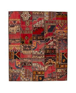 Patchwork Carpet Red 255x303