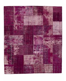 Patchwork Carpet Purple 250x300