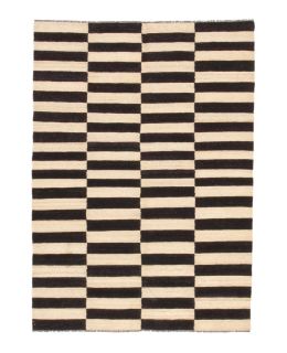 Kilim Modern Black 142x198