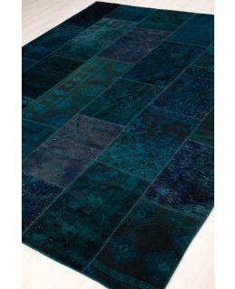 Patchwork Carpet Blue 249x298
