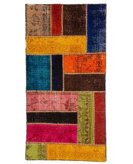 Patchwork Carpet Beige 61x121