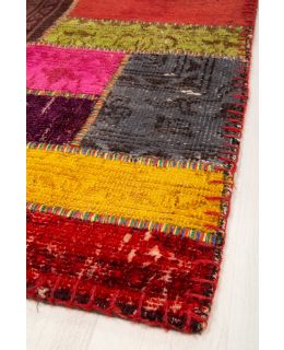 Patchwork Carpet Beige 60x123