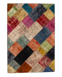 Patchwork Carpet Multi 140x203