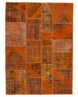 Patchwork Carpet Orange 170x230