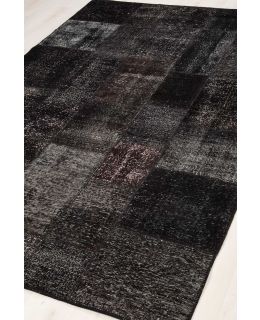 Patchwork Carpet Black 200x300