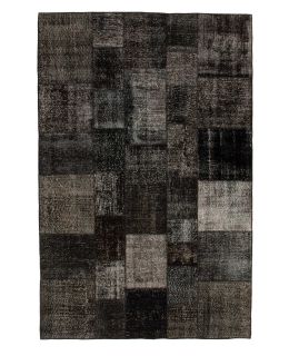 Patchwork Carpet Black 200x300