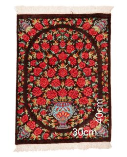 Ghom Silk Red 30x40