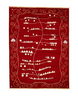 Bhutan Design Red 170x230