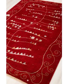 Bhutan Design Red 170x230