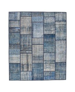 Patchwork Carpet Blue 253x301