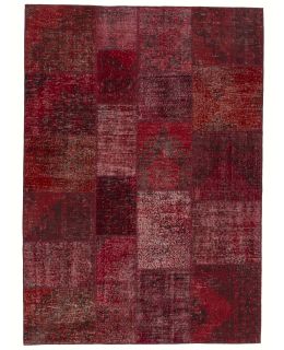 Patchwork Carpet Red 170x240
