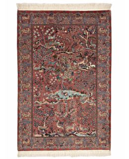 Kashmir Artificial Silk Multi 110x165