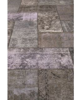 Patchwork Carpet Grey 250x350