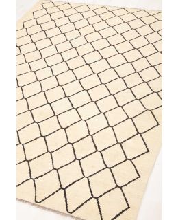 Kilim Moroccan Design White 179x242