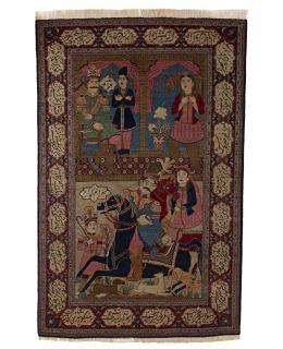 Keshan Antique Red & Blue 130x200