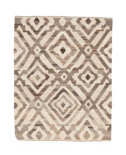 Kilim Moroccan Design White 150x187