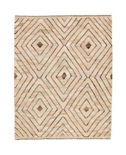 Kilim Moroccan Design White 163x203