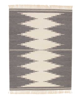 Kilim Modern Grey & White 175x230