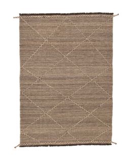 Kilim Moroccan Design Brown 209x293