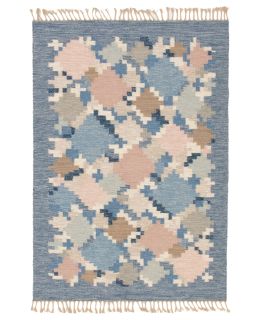 Bargi Mattor Ull Röllakan D R 309 Blue 140x201 ba_450465.jpg