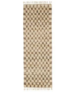 Bargi.se Berber Chess White & Brown 87x257 ull matta modern ba_452369.jpg