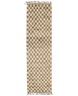Bargi.se Berber Chess White & Brown 84x304 ull matta modern ba_452370.jpg