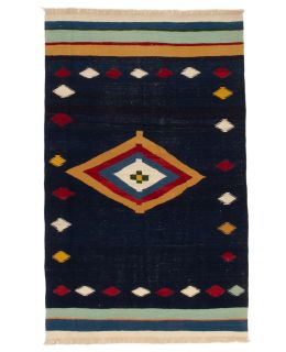 Kilim Modern Blue 159x248