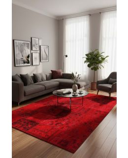 Patchwork Carpet Red 200x300