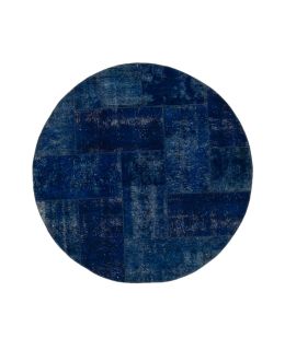 Patchwork Carpet Blue 201x201